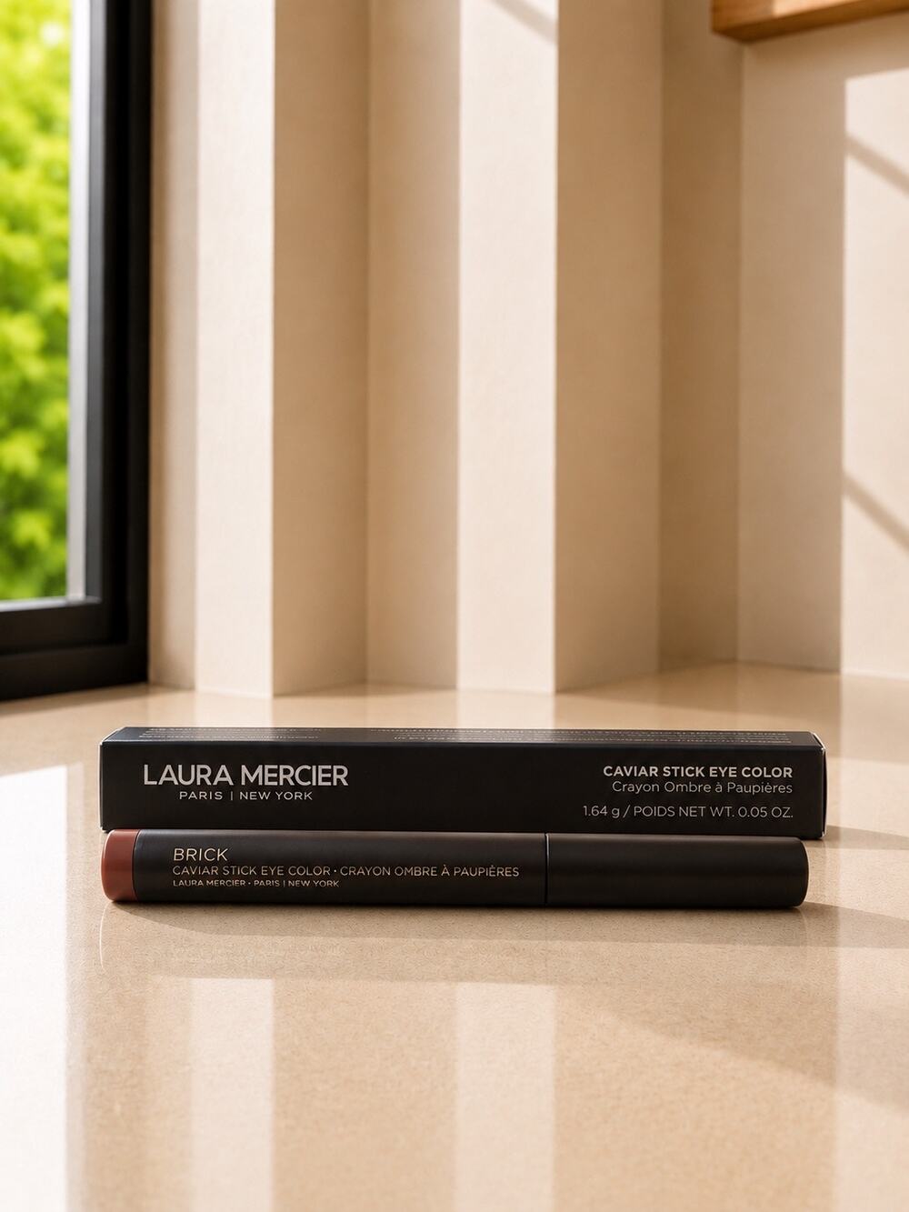 $34 Laura Mercier Caviar Stick Eye Color Brick Matte Brown 1.64g